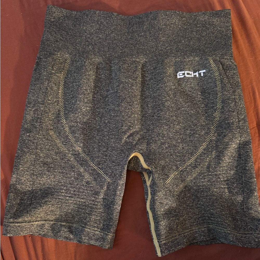 ECHT Charcoal & Yellow Performance Shorts